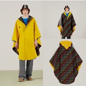 Gucci x Adidas NWT poncho cape rain coat reversible limited edition collectible